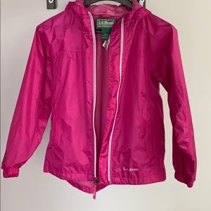 Girls LL Bean Rain Jacket